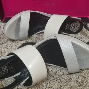 Vince Camuto Black And White Heels size 8.5